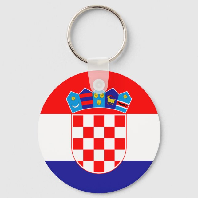 Croatia Flag Key Ring (Front)