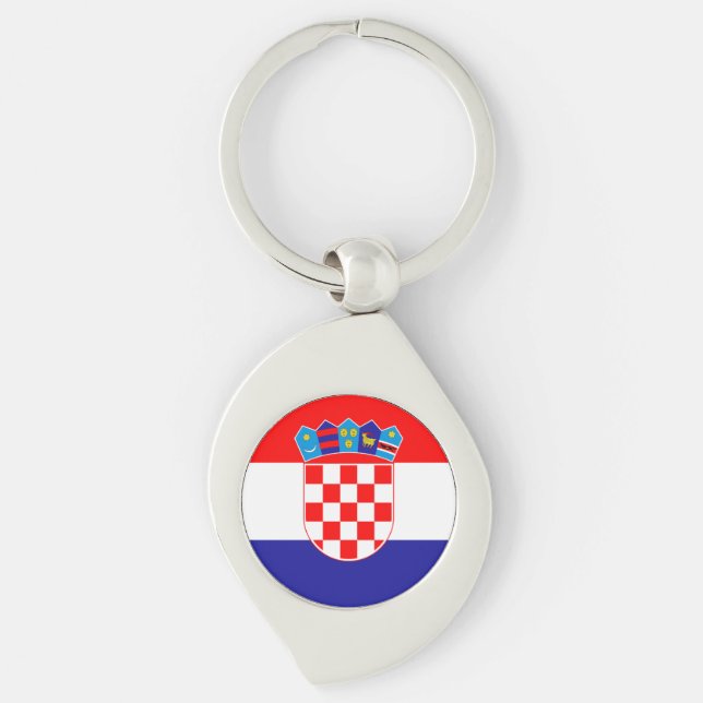 Croatia Flag Key Ring (Front)