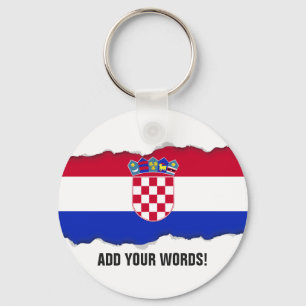 Croatia Flag Key Ring