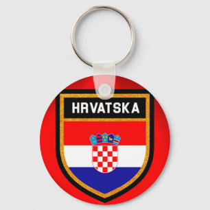Croatia Flag Key Ring