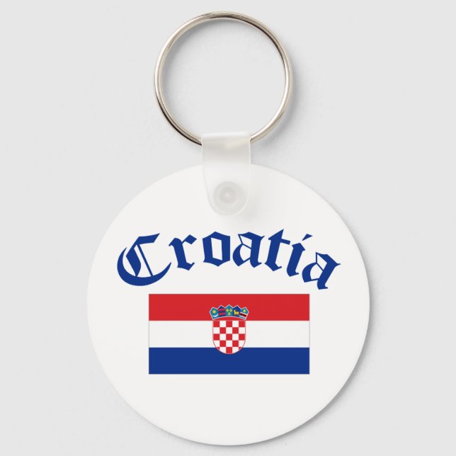 Croatia Flag Key Ring (Front)