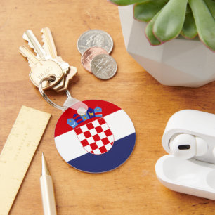 Croatia flag key ring