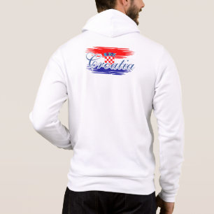 Croatia flag map Hoodie