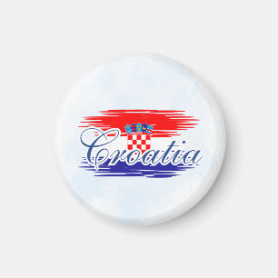  Croatia flag map Magnet