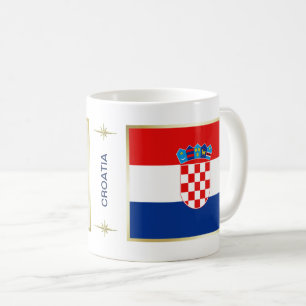 Croatia Flag + Map Mug