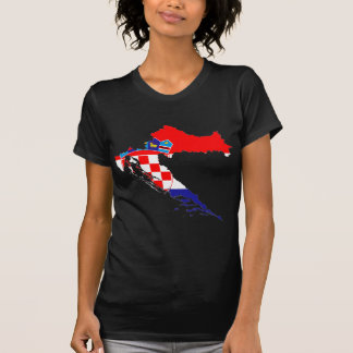 Croatia Flag Map T-Shirt