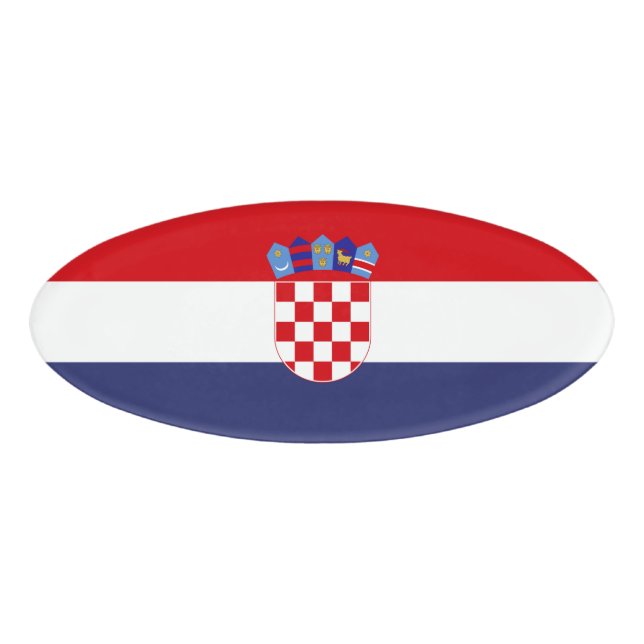 Croatia flag name tag (Front)