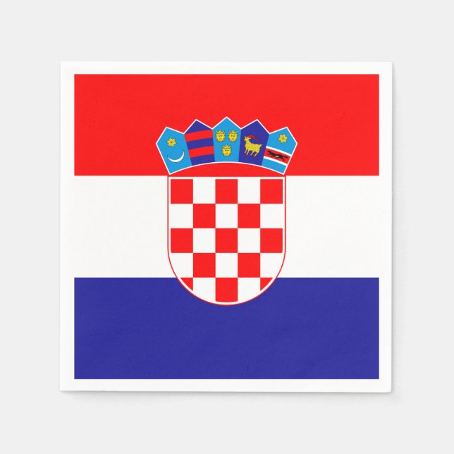 Croatia flag napkin (Front)