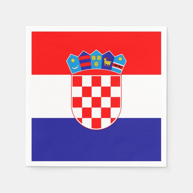Croatia Flag Napkin (Front)