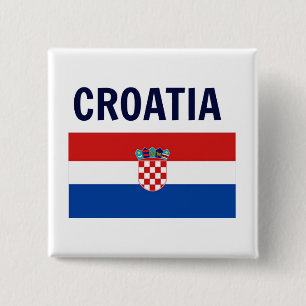 Croatia - Flag of Croatia 15 Cm Square Badge