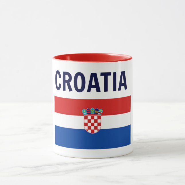 Croatia - Flag of Croatia Mug (Center)