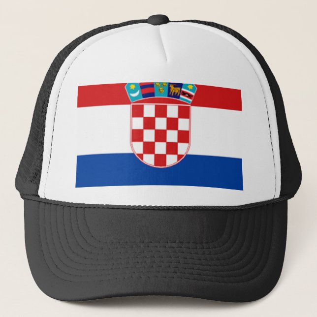 Croatia: Flag of Croatia Trucker Hat (Front)