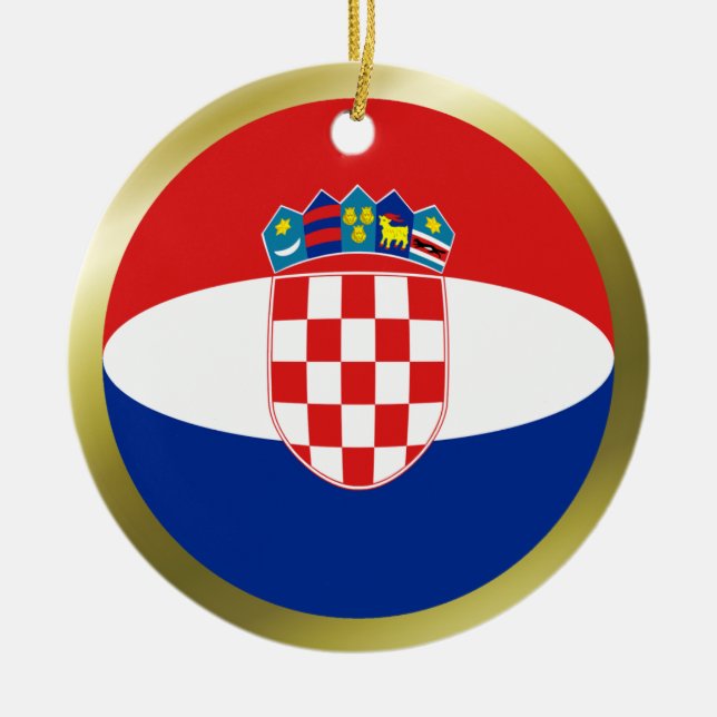 Croatia Flag Ornament (Front)