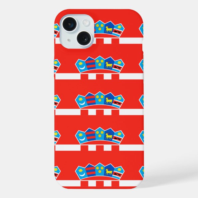 Croatia flag pattern iPhone case (Back)