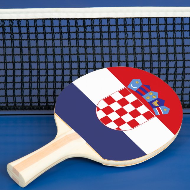 Croatia flag ping pong paddle (Insitu)