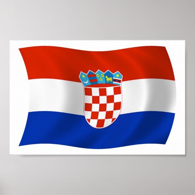Croatia Flag Poster Print (Front)