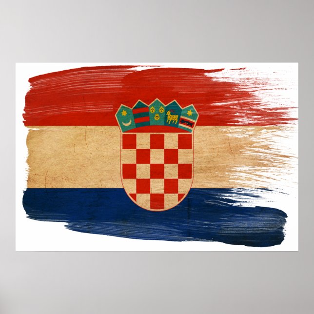 Croatia Flag Posters (Front)