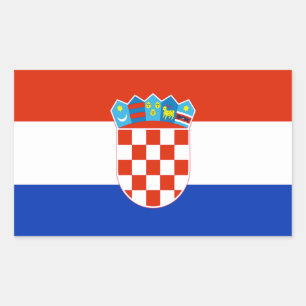 Croatia Flag Rectangular Sticker