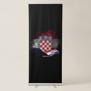 Croatia flag retractable banner