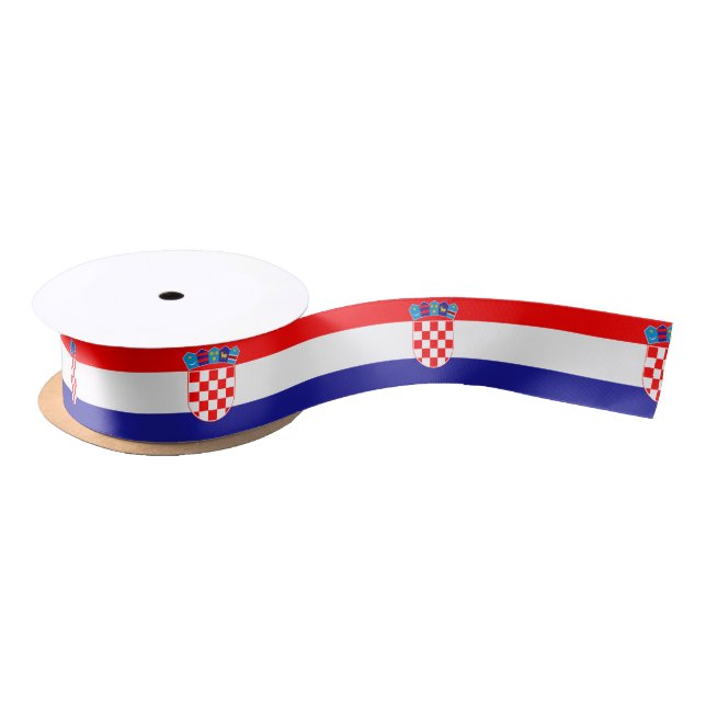 Croatia flag satin ribbon (Spool)