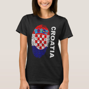 Croatia Flag Soccer  Sport Football Fan Supporters T-Shirt