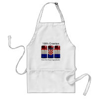 Croatia Flag Spice Jars Apron
