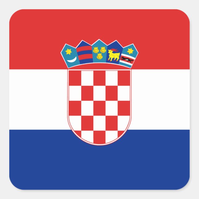 Croatia Flag Sticker (Front)