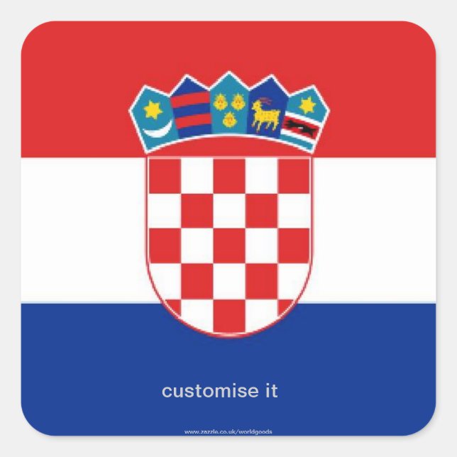 Croatia flag sticker (Front)