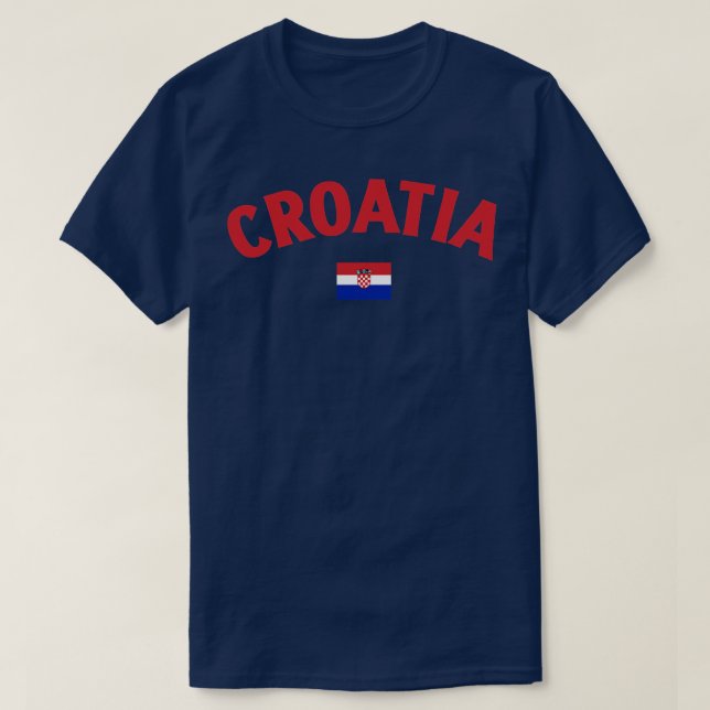 Croatia Flag T-Shirt (Design Front)