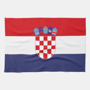Croatia flag tea towel