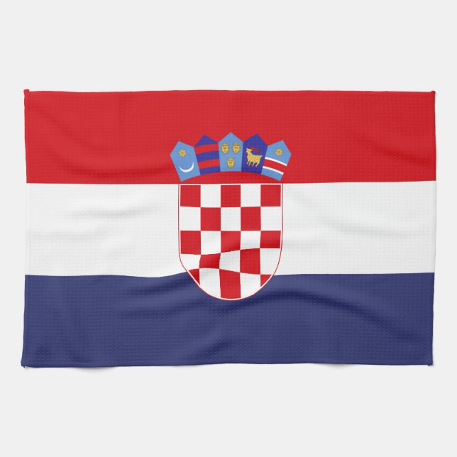 Croatia flag tea towel (Horizontal)