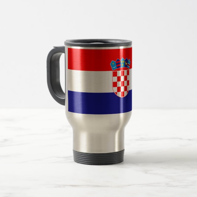 Croatia Flag Travel Mug (Front Left)