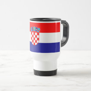 Croatia Flag Travel Mug