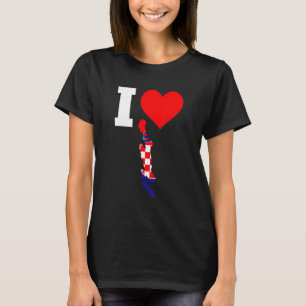 Croatia flags for Cres I Love Cres T-Shirt