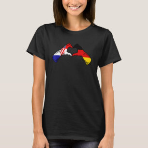 Croatia Germany Flag Croatian German Heart 1 T-Shirt