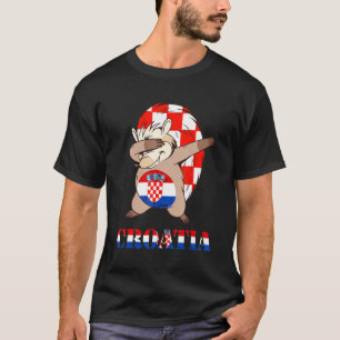 Croatia Hedgehog Croatian Flag Hrvatska Croatian R T-Shirt