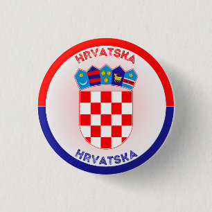 Croatia Heritage Emblem 3 Cm Round Badge