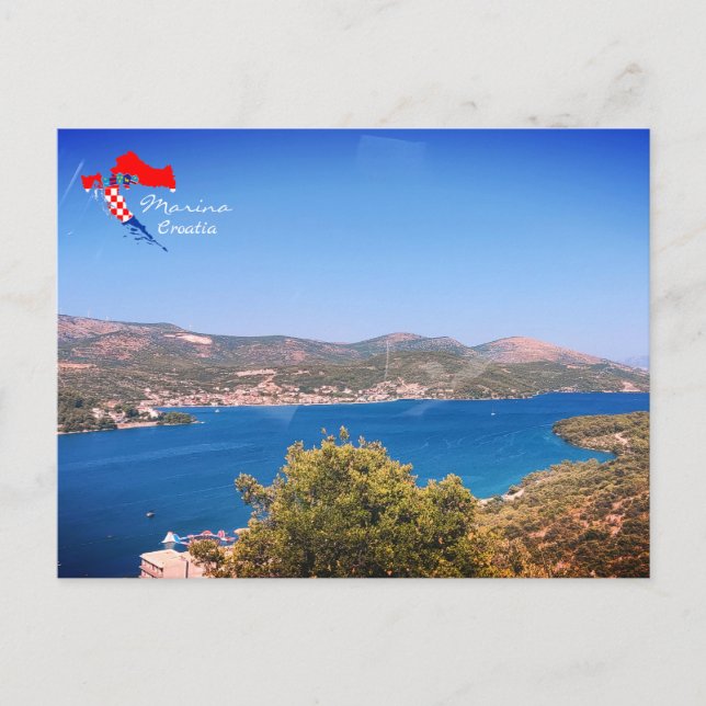 Croatia | Hrvatska | Adriatic Sea | Marina Postcard (Front)