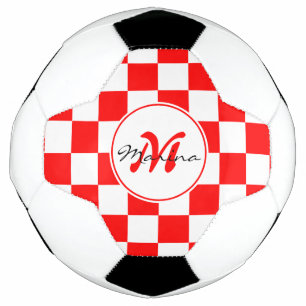 Croatia   Hrvatska   Chequered Name Monogram  Football