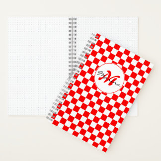 Croatia | Hrvatska | Chequered Name Monogram Notebook