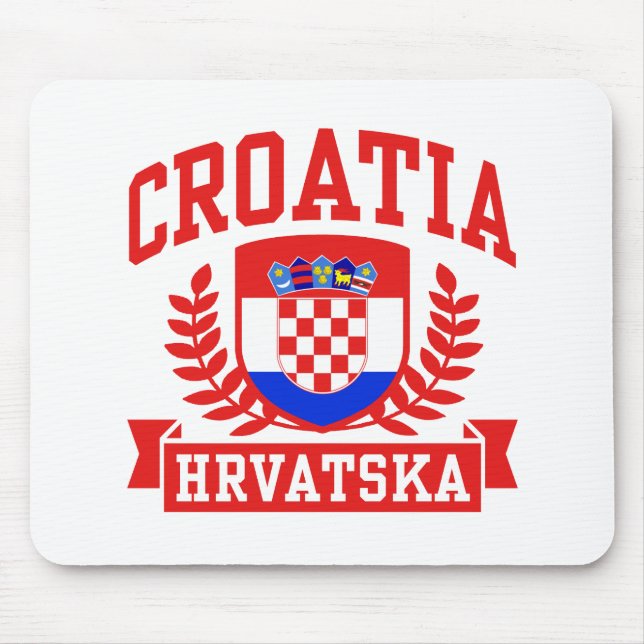 Croatia Hrvatska Mouse Mat (Front)