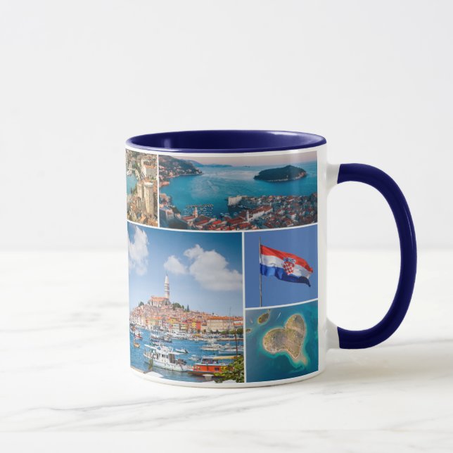 Croatia | Hrvatska | Travel Photo Collage  Mug (Right)