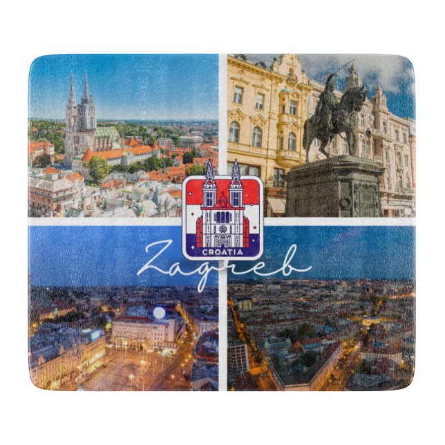 Croatia | Hrvatska | Zagreb | Capital of Croatia Cutting Board (Front)