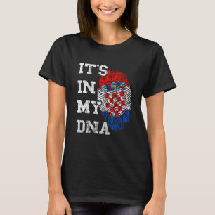 Croatia It's In My DNA Thumb Mark Hrvatska Croatia T-Shirt