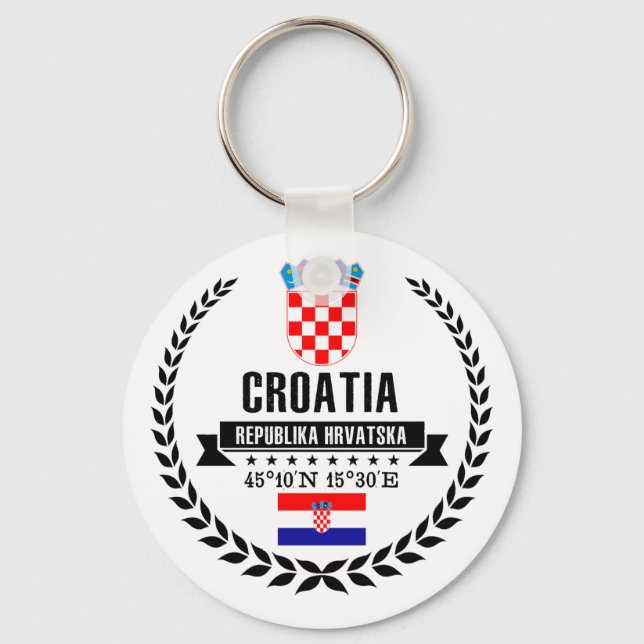 Croatia Key Ring (Front)