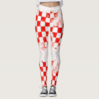 Croatia kockice checkers yoga pants