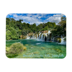 Croatia, Krka Waterfalls remote panorama view Magnet