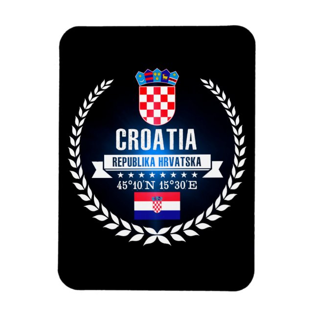 Croatia Magnet (Vertical)