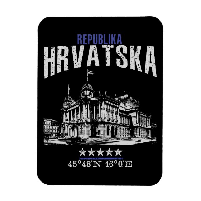 Croatia Magnet (Vertical)
