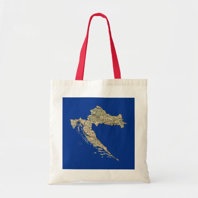 Croatia Map Bag (Front)